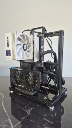 METALFISH BlockCase Open Frame ATX M-ATX Gaming Case 240 Cooler photo review