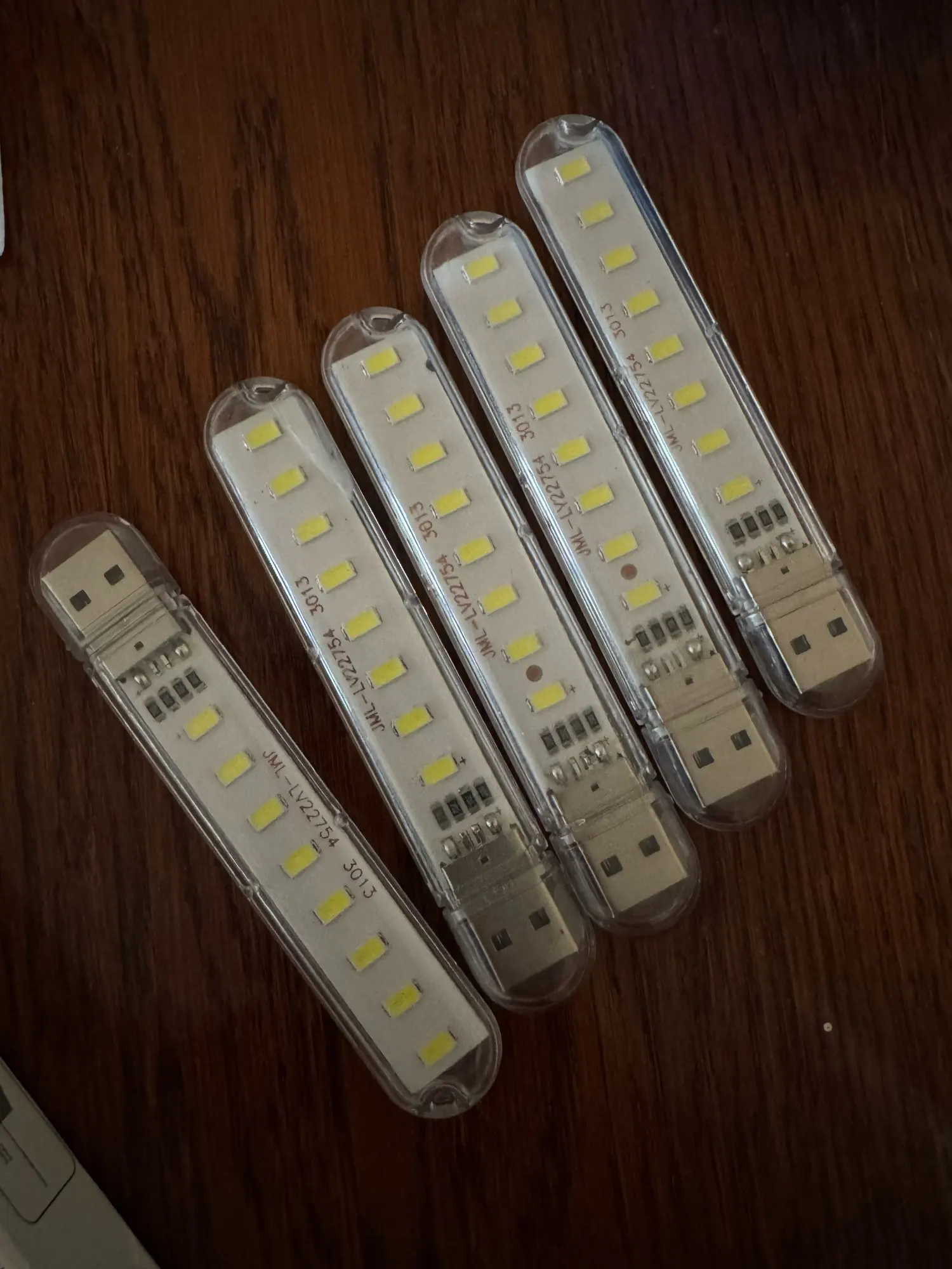 5pcs Portable USB LED Strip Warm White Night Lights photo review