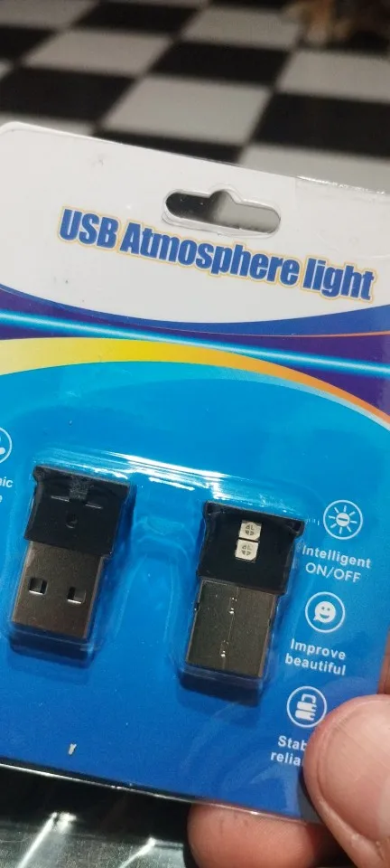 Mini USB RGB Ambient Light 8 Color Car Laptop Night Lamp photo review