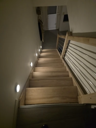 Mini LED Touch Sensor Rechargeable Night Light Round Lamp photo review