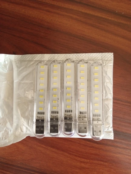 5pcs Portable USB LED Strip Warm White Night Lights photo review