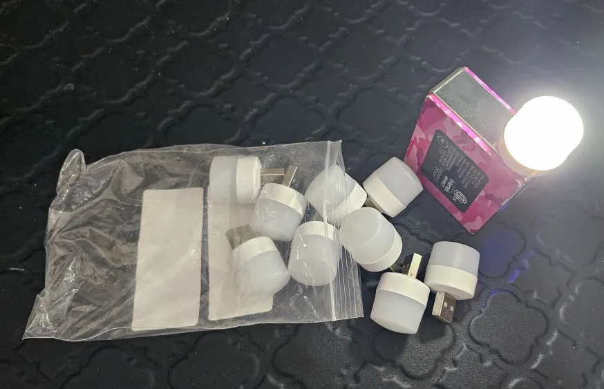 10Pcs Mini USB Warm White LED Night Reading Light Eye Care photo review