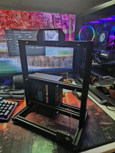 METALFISH BlockCase Open Frame ATX M-ATX Gaming Case 240 Cooler photo review