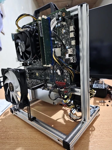 METALFISH BlockCase Open Frame ATX M-ATX Gaming Case 240 Cooler photo review