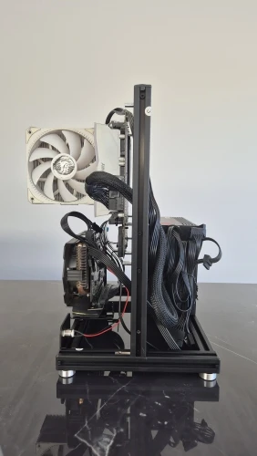 METALFISH BlockCase Open Frame ATX M-ATX Gaming Case 240 Cooler photo review