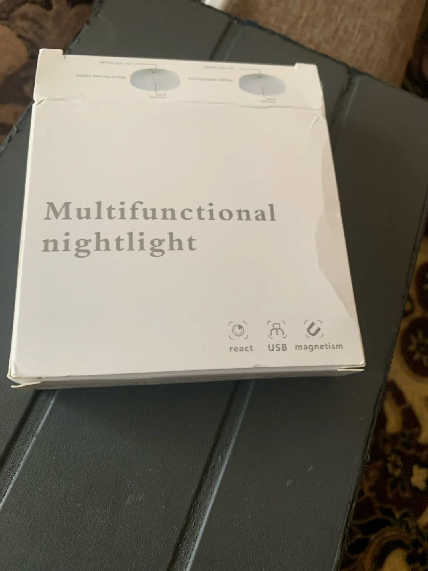 Mini LED Touch Sensor Rechargeable Night Light Round Lamp photo review