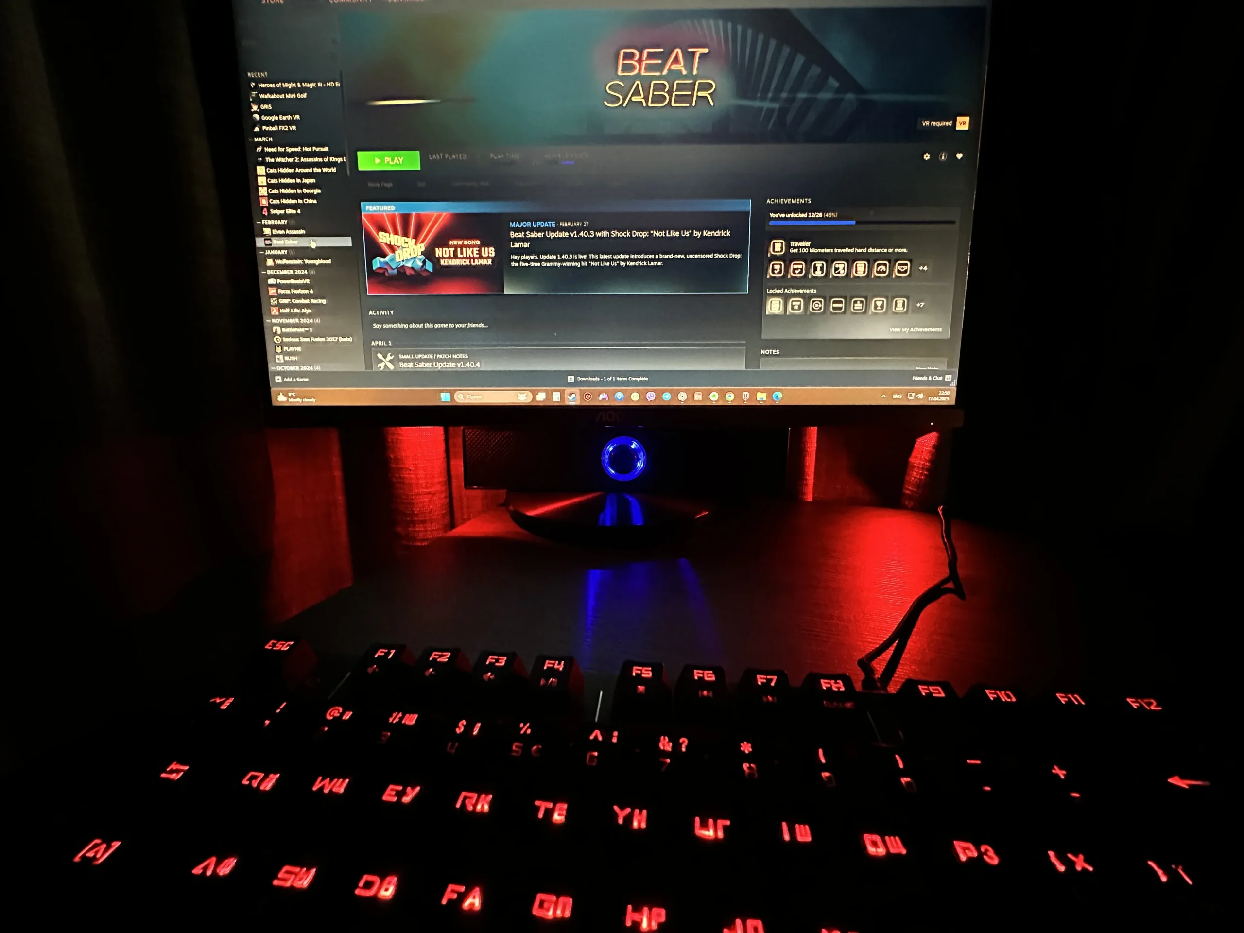 Mini USB RGB Ambient Light 8 Color Car Laptop Night Lamp photo review