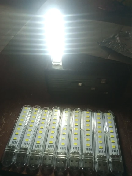 5pcs Portable USB LED Strip Warm White Night Lights photo review