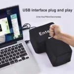 Big USB Enter Key Anti Stress Decompression Desk Pillow - Image 2