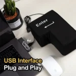 Big USB Enter Key Anti Stress Decompression Desk Pillow - Image 4