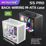 METALFISH S5 PRO 20L Gaming PC Case MATX ITX Tower Chassis - Image 2