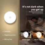 Mini LED Touch Sensor Rechargeable Night Light Round Lamp - Image 3