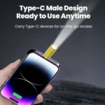 Mini LED USB-C 230LM Portable Emergency Cycling Flashlight - Image 3