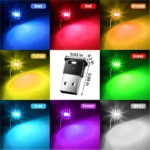 Mini USB RGB Ambient Light 8 Color Car Laptop Night Lamp - Image 2
