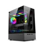 Power Train Illusionary M-ATX ITX Transparent Desktop Case