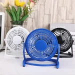 Silent USB Desk Fan 4 Blade Rotatable Mini Cooler - Image 3