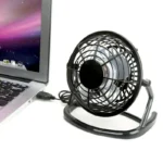 Silent USB Desk Fan 4 Blade Rotatable Mini Cooler - Image 5