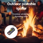 Type C Mini Cigarette Lighter Portable Outdoor Press Safety - Image 3