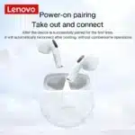 Lenovo HT38 TWS Bluetooth Mini Wireless Earbuds with Mic HD+ - Image 5