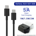 Nylon braided Type-C USB cable compatible with Samsung Galaxy
