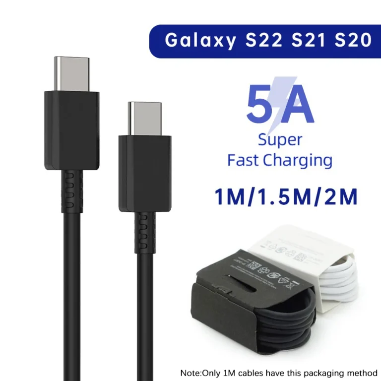 Nylon braided Type-C USB cable compatible with Samsung Galaxy