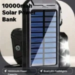 10000mAh Outdoor Solar Power Bank 4-in-1 USB-C - Image 2