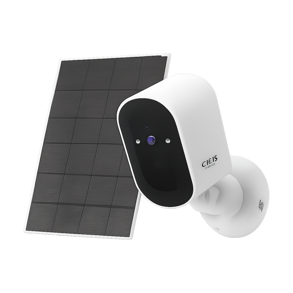 1080P WiFi Camera Solar Battery Outdoor Wireless Solar Powered Security Camera AI Motion Detection Two Way Audio Night Vision-bg-clean 1080P solar-powered outdoor WiFi security camera with AI motion detection and two-way audio