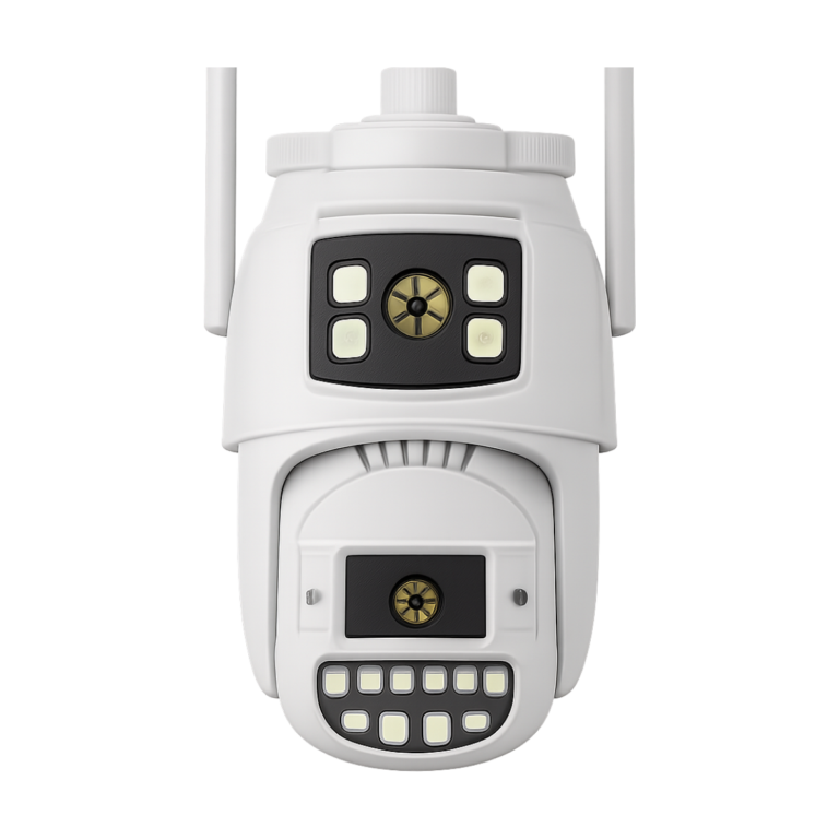 10MP 5K dual lens PTZ outdoor wifi security camera front view