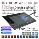 10x6 Inch Portable Digital Pressure Drawing Tablet - Image 2