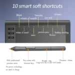 10x6 Inch Portable Digital Pressure Drawing Tablet - Image 4