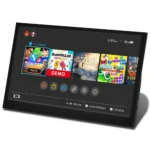 11.6 inch portable TFT monitor with 1366x768 resolution and built-in speakers