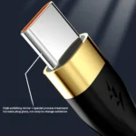 120W 6A Type-C fast charging cable plugged into smartphone