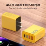 120W Fast Charger 4-Port USB-A & USB-C Adapter - Image 6