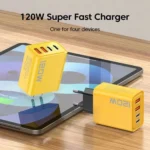 120W USB-C Fast Charger with 4 Ports for Multiple Devices - Image 2