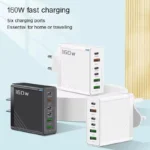 160W Multi-Port USB-C Fast Charger with Worldwide Plugs - Image 2