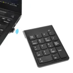 Wireless numeric keypad with USB receiver plugged in