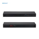 Front view of Qotom Q10900H6 Series 1U Rack Mini PC with multiple LAN ports