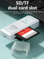 USB 3.0 port and card slots on multi card reader