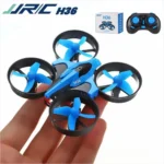 JJRC H36 Mini 2.4G RC Drone in flight showing quadcopter design