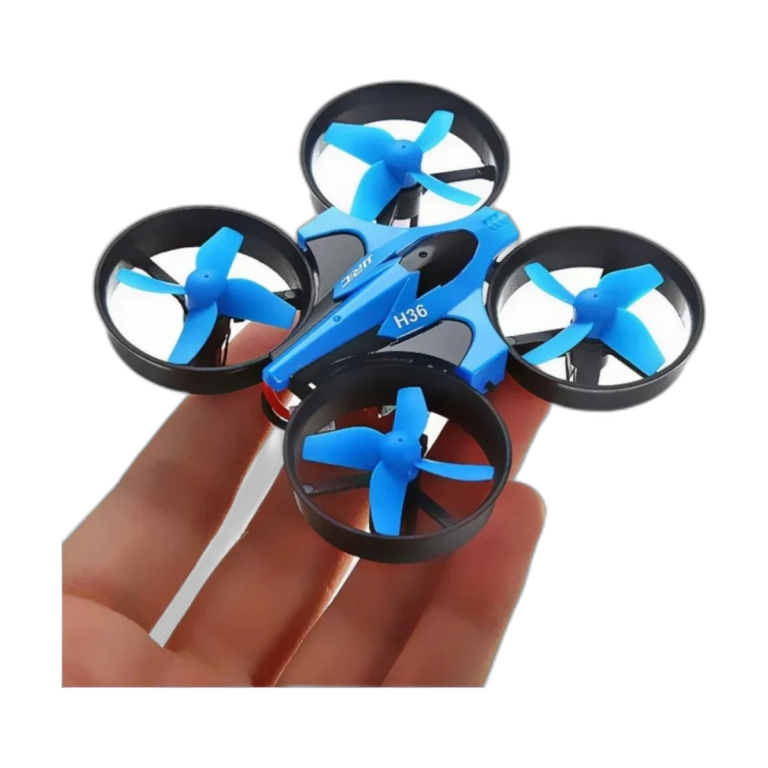 JJRC H36 Mini 2.4G RC Drone in flight showing quadcopter design