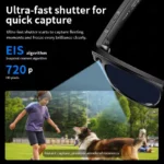 Side angle of GUHUAVMI smart glasses with built-in speakers