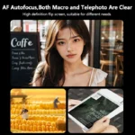 Digital camera zoom button close-up with 18x zoom feature