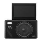 Luxuglow 64MP digital camera front view with flip screen