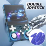 Side angle of 2025 R36S Plus retro handheld game console