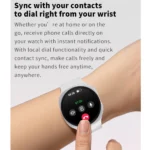 Close-up of 2025 smartwatch display featuring fitness tracking interface