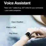 2025 smartwatch on wrist highlighting sporty design and steel band