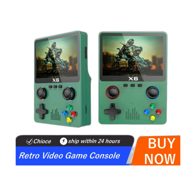 BOYHOM X6 handheld game console front view with dual joysticks