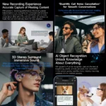 Lifestyle image of 2026 AI Smart Glasses worn outdoors