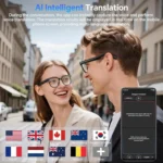 Smart glasses with built-in stereo headphones and speaker