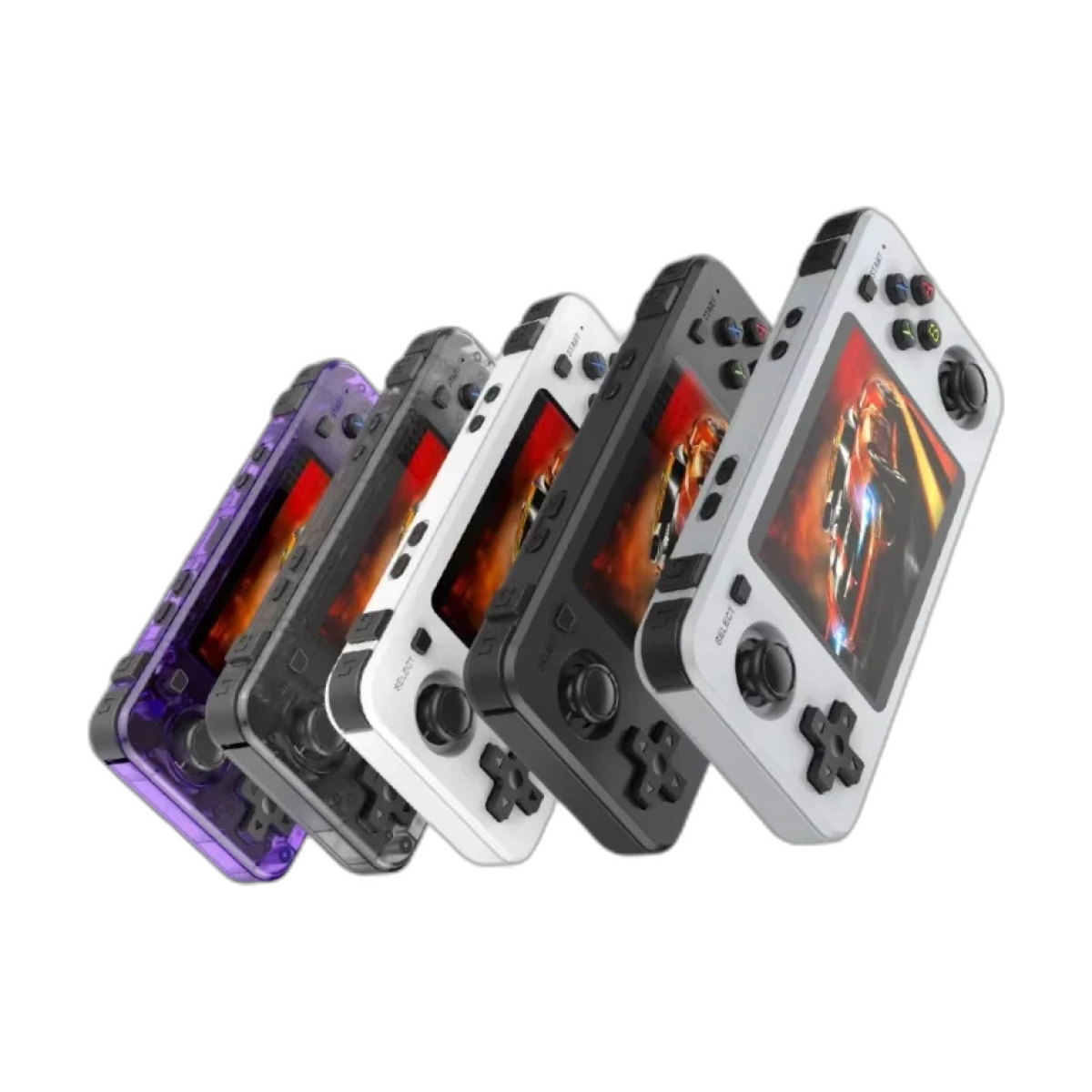 2026 R36H Retro Handheld Video Game Console 3.5‘’ IPS Screen 3000 mAh Open Source Linux System Portable Players For Boys Gift-bg-clean R36H Retro Handheld Video Game Console front view with 3.5 inch IPS screen